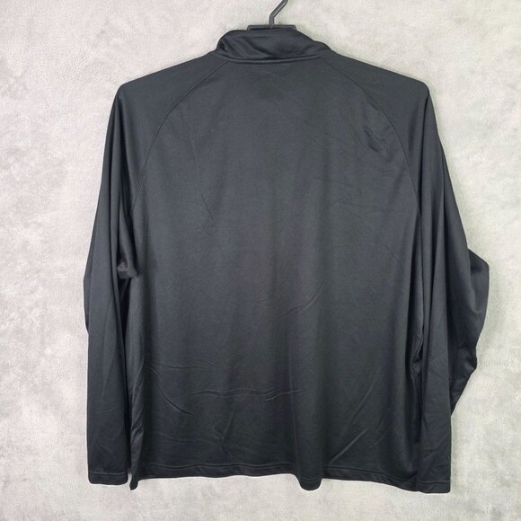 Mens Under Armour Black Pullover 1/2 Zip Loose Fit Shirt Long Sleeve Size 3XL - Picture 5 of 8